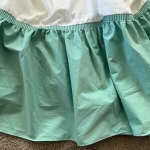 JCPenney Mint Colored Bed Skirt